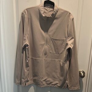 lululemon athletica Men's Beige Quarter-Zip Jacket